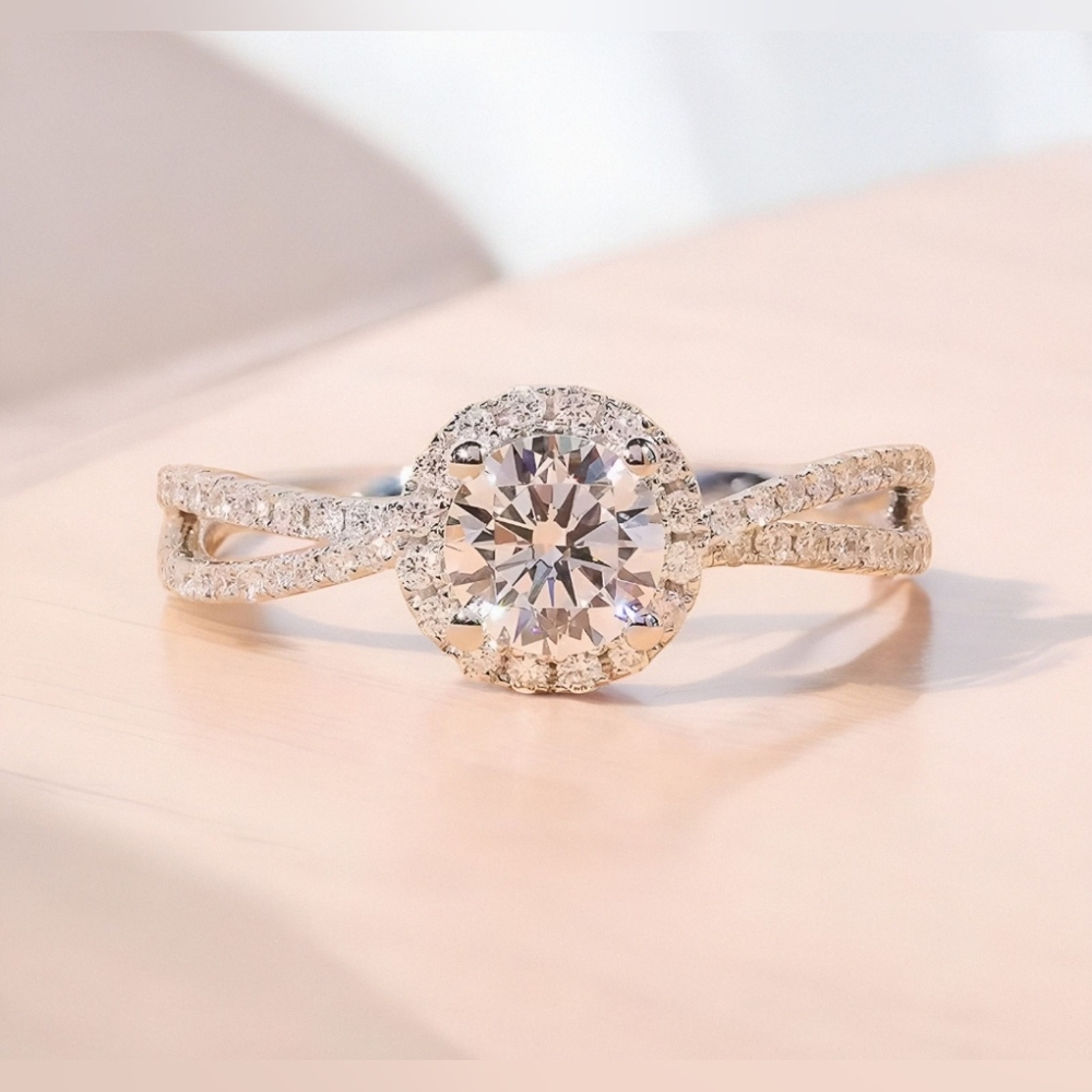 Sterling Silver Promise Ring Cubic Zirconia Womens Jewelry